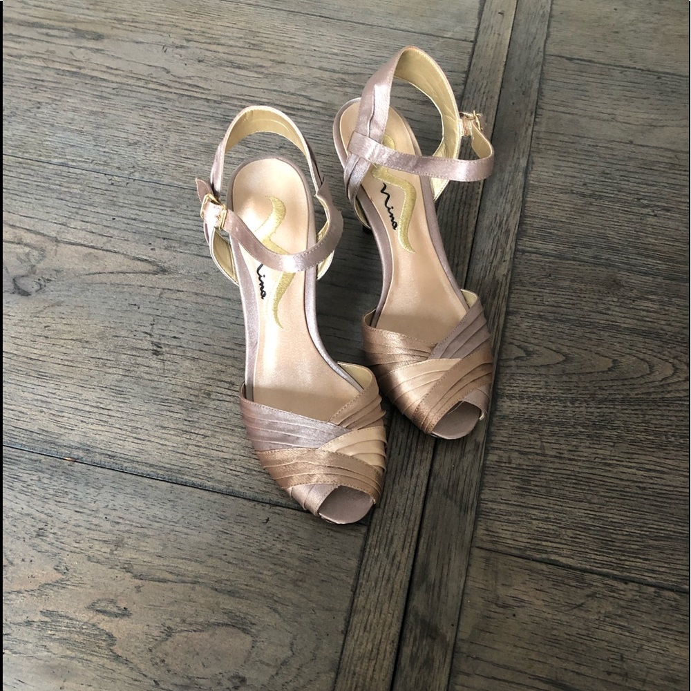 Nina 3 Color Satin Heels
